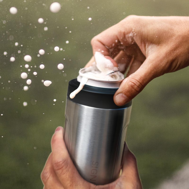 Signice Universal Can Cooler - Signice 3 in 1 Insulated 12 oz Beer Can Insulator Stainless Steel Metal Holder for 12oz Slim Skinny Tall Standard Cans Bottle Hard Seltzer Soda Energy Drinks (Sakura) - Image 5