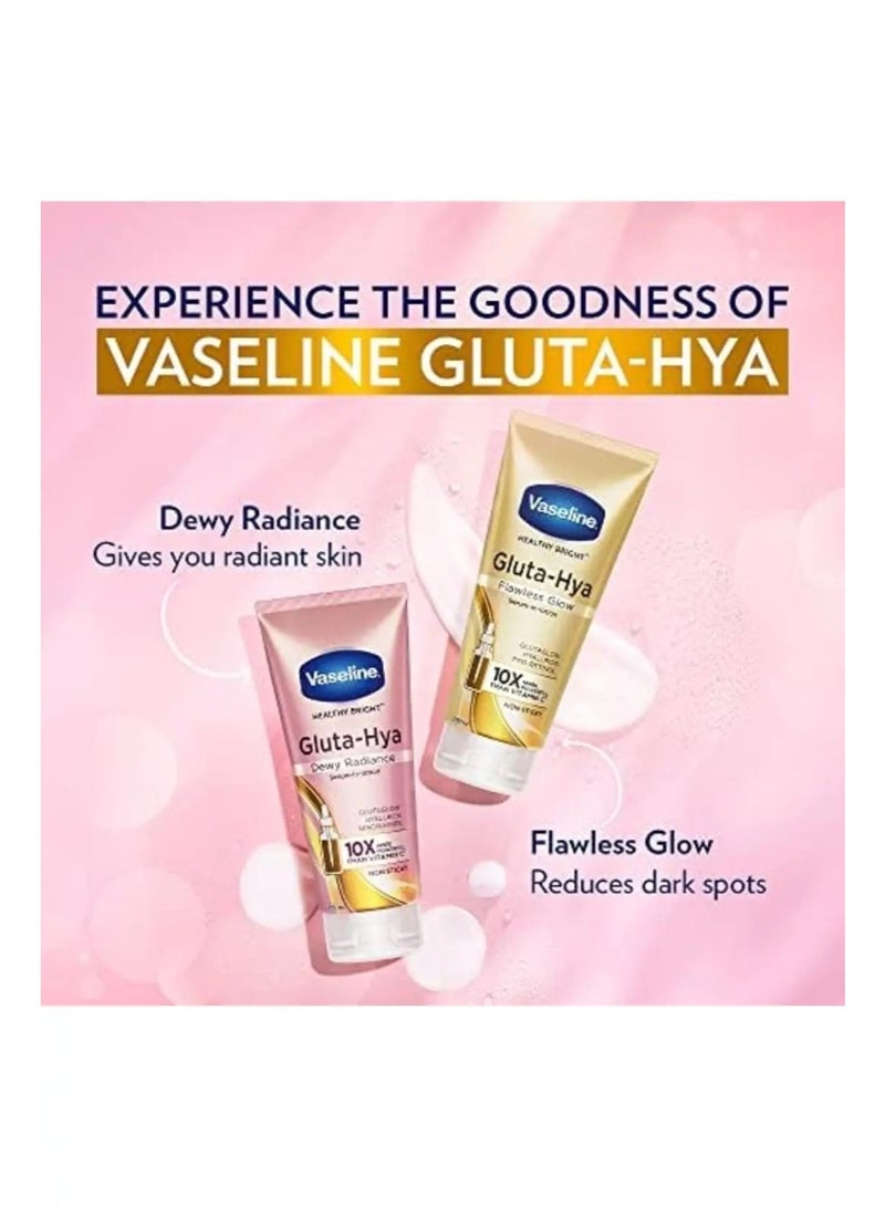 Vaseline Gluta-Hya Flawless Glow, 200Ml + Gluta-Hya Dewy Radiance, 200Ml Lotion - Image 2