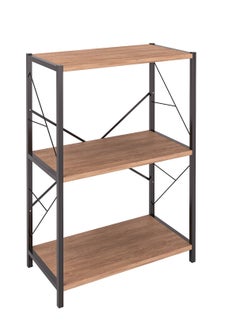 AGD 3 Layer Coffee Table with Storage Shelves for Living Room, Entryway, Sofa, Foyer (Brown)  - Image 4