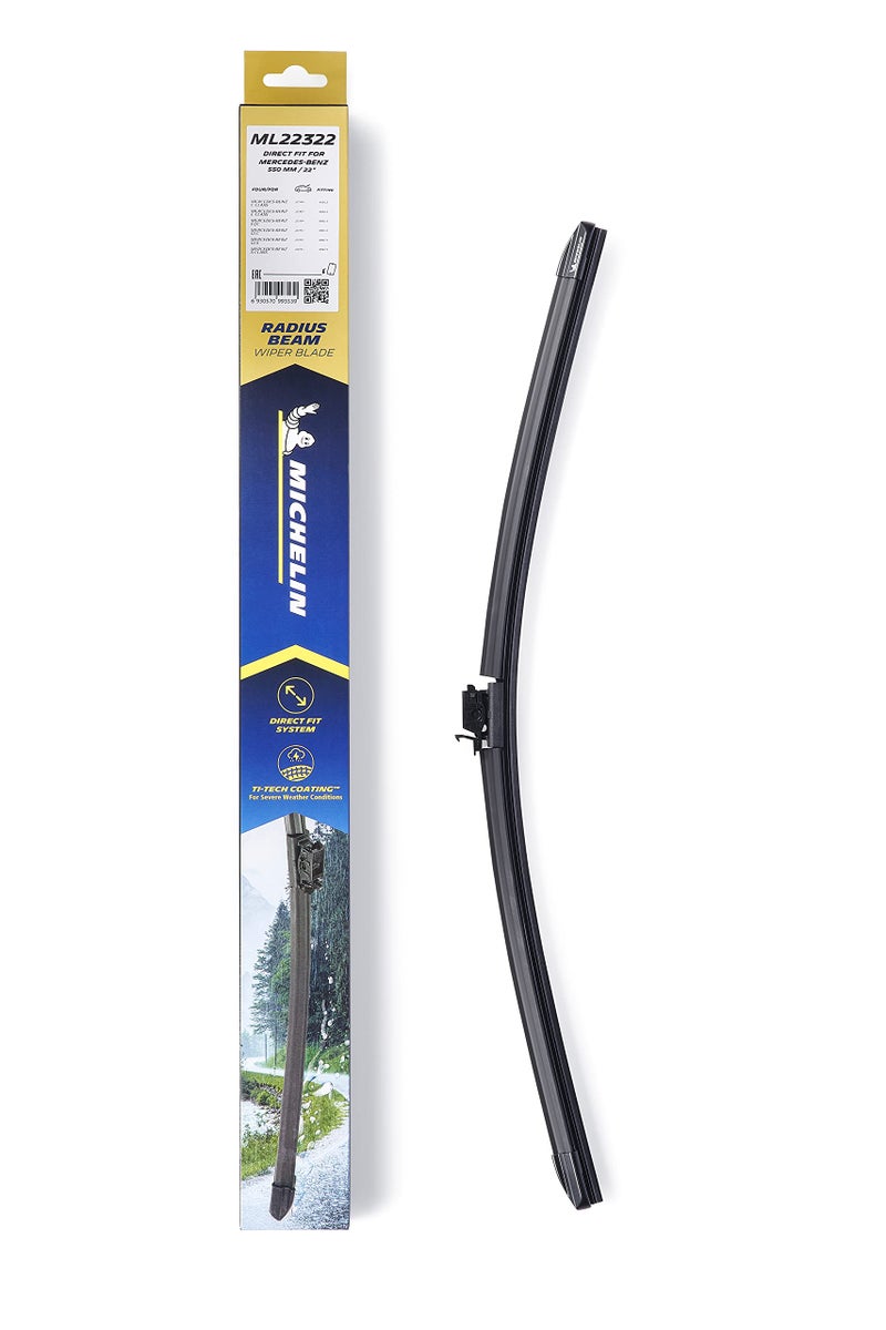 MICHELIN Radius Beam (Mercedes-Benz Direct-Fit) Wiper Blade with Pre-Installed Connector, Fits 2014 Onwards Mercedes-Benz 26"/650mm - Image 2