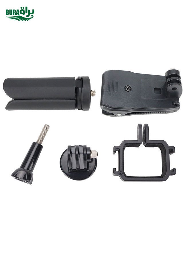 BURAQ For DJI OSMO Pocket 3 Expansion Bracket Adapter Gimbal Camera Mounting Bracket Accessories, Style: Expand Bracket+Backpack Clip+Mini Triplet  - Image 1