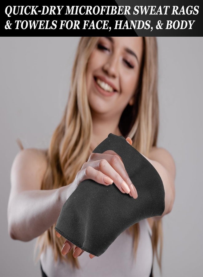 Hahafelt مجموعة هاهافيلت من 20 منديلًا من الألياف الدقيقة الماصة للعرق، مقاس 12 × 12 بوصة، سريعة الجفاف، مناسبة للرجال والنساء، للوجه واليدين والجسم، قابلة لإعادة الاستخدام، مثالية للرياضة والعمل في الصالات الرياضية. - Image 5