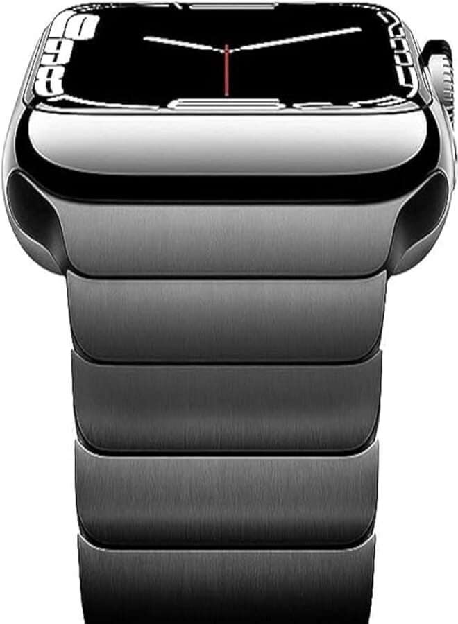 Fashion Band Compatible with Apple Watch Band 38mm 40mm 41mm 42mm 44mm 45mm 49mm Series 8/7/SE/6/5/4/3, Replacement Strap for iWatch Women Men (42/44/45/49, Black)
