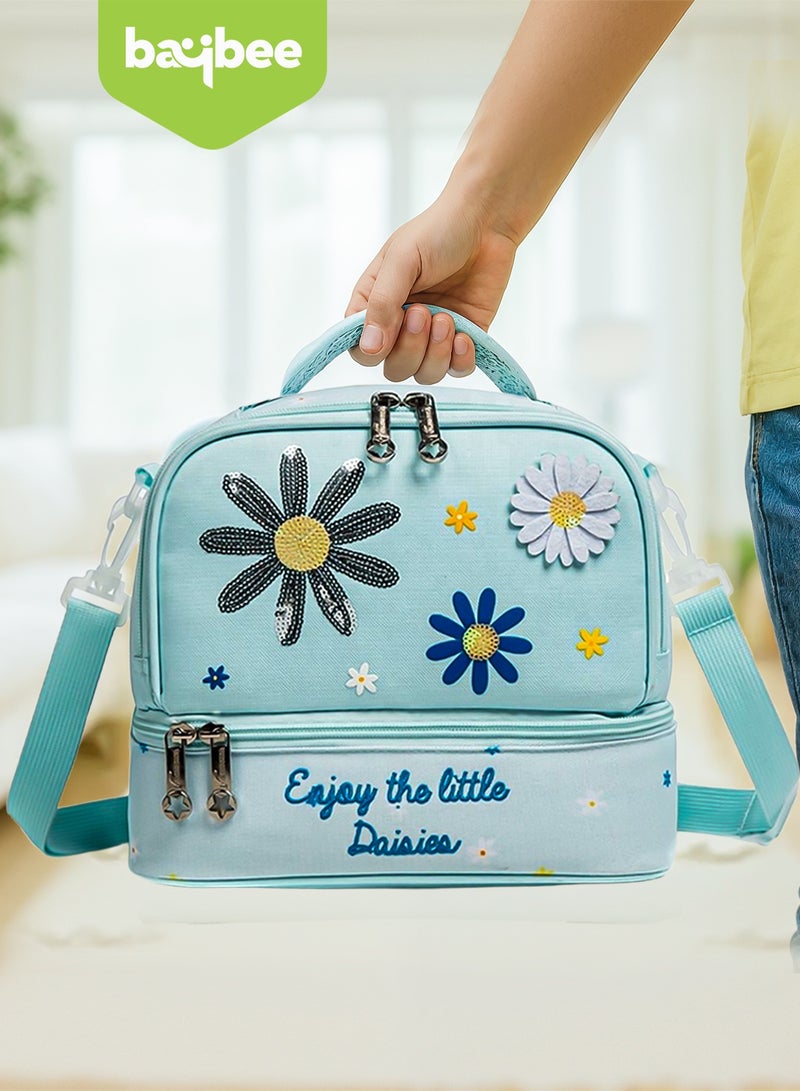 BAYBEE Premium Insulated Lunch Bag for Kids, Lightweight Kids Lunch Bag for School with Bottle Holder & Carry Handle | Travel Lunch Bag for Toddlers Childrens for Age 3+ Years - Image 3