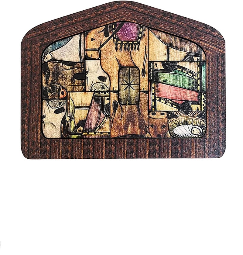 Antetek Wooden Jesus Puzzle Statue Nativity Puzzle with Wood Burned Design Jesus Puzzles Nativity Set Jigsaw Puzzle Game for Adults and Kids Home Decor Birthday Present Gifts Large 119 x 79 - Image 4