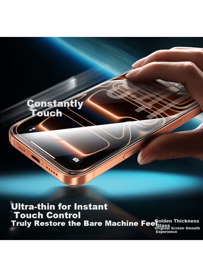 SmartDevil Shanmo [3d Hot-bending Corning Film | 0.18mm Ultra-thin] Tempered Glass Screen Protector For Iphone 17 Pro Max, Original Feel Anti-dust High Definition Film - Image 4