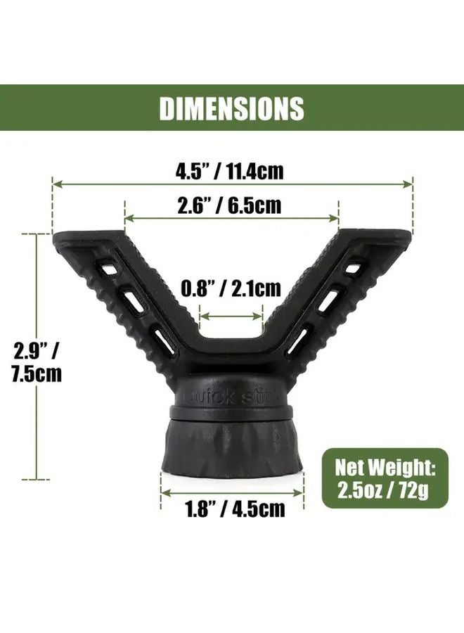 Weighted Widened Tripod Head HTPV006 360 Rotation Black Rubber For Hunting Telescopes - Image 5