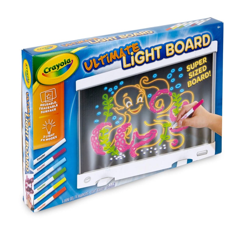Crayola Ultimate Light Board - White, Kids Drawing Tablet, LED Drawing Board for Kids, Art Projector, Gift for Boys & Girls, Toys for Kids, 6+ - Image 3