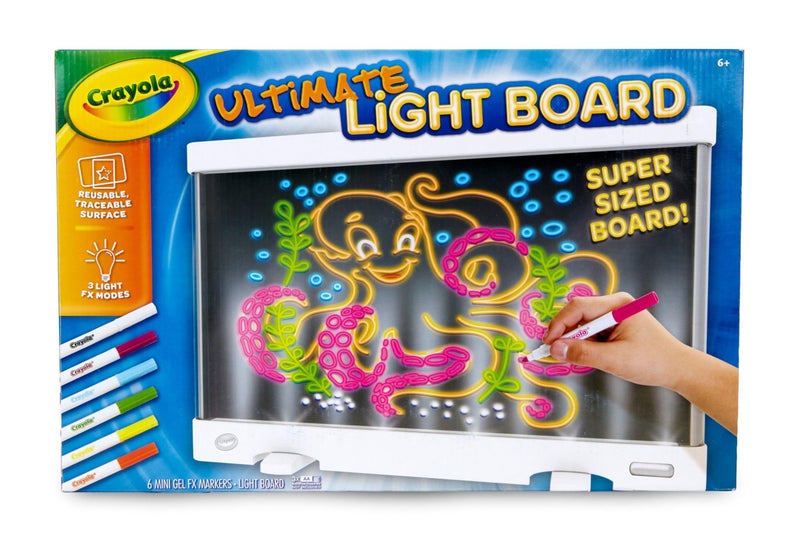 Crayola Ultimate Light Board - White, Kids Drawing Tablet, LED Drawing Board for Kids, Art Projector, Gift for Boys & Girls, Toys for Kids, 6+ - Image 2
