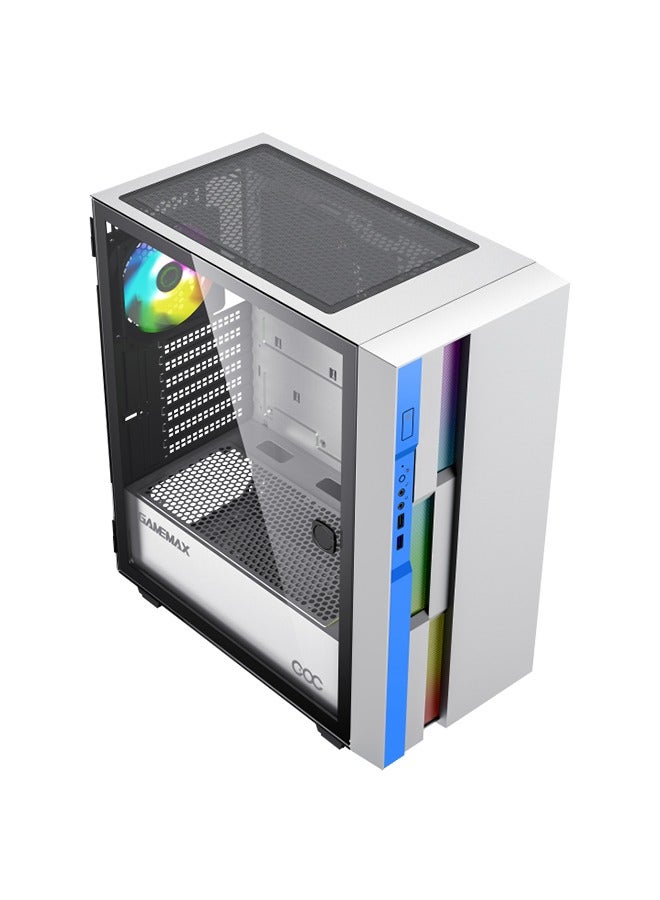 Gamemax Brufen C3 Wb White Steel Tempered Glass Atx Mid Tower Gaming Case - Image 4