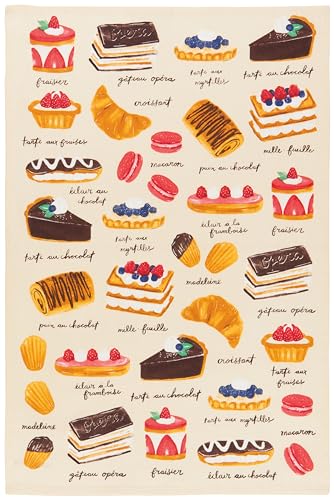 Now Designs Patisserie Printed Kitchen Towel 18x28 inches