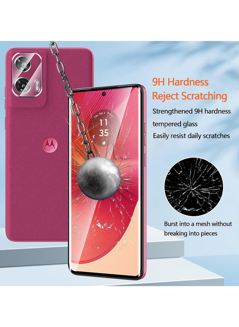 Generic - 1+1Pack Screen Protector for Moto Edge 50 Fusion 5G, 3D Film with Camera Lens Protector, 9H Hardness, Shatterproof, Bubble Free for Moto Edge 50 Fusion Tempered Glass, Case Friendly - Image 1