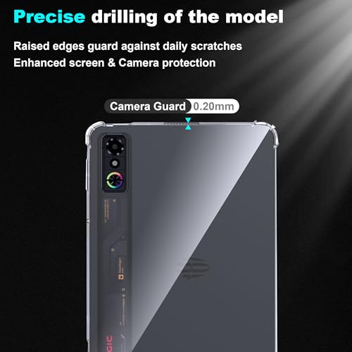 Fhyeugfy for Nubia Red Magic Astra Case,9.06 inch,Slim TPU Clear Transparent Back Protective Cover,Anti-Scratch Shockproof -Clear - Image 3