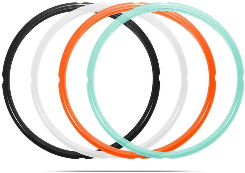 STYDDI 4 Pack 6qt Silicone Sealing Ring for Instant Pot, Replacement Seal Gasket for Instant Pot 6 Quart Model, Fits Duo 6 Quart, Lux 6 Quart, Duo Plus 6 Quart, Ultra 6 Quart, Nova 6 Quart - Image 1