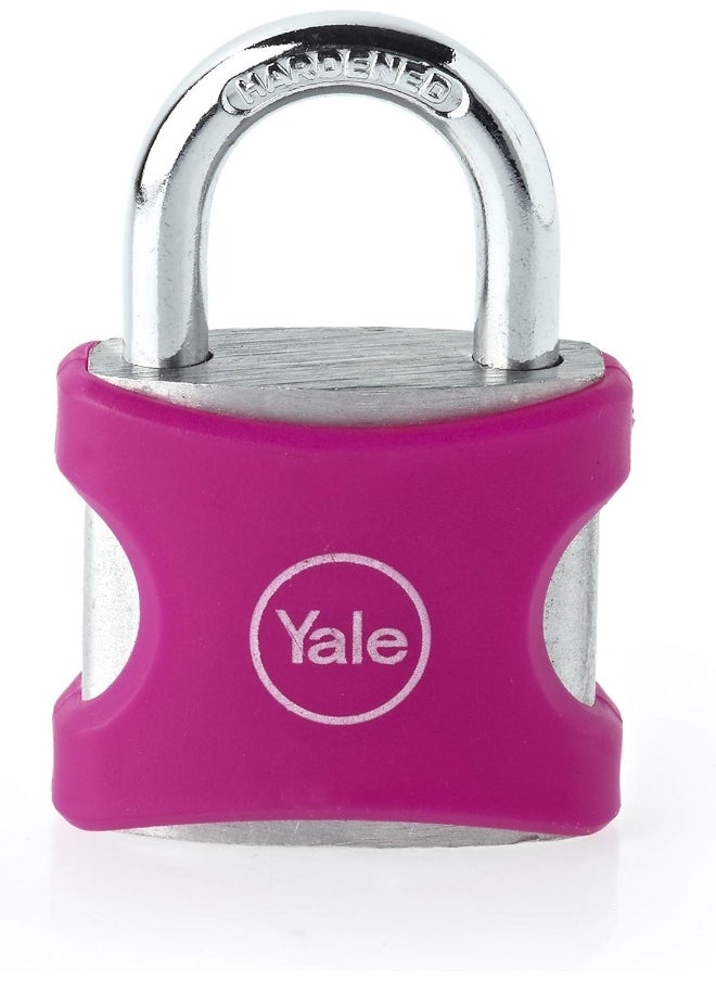 ييل قفل ألومنيوم من Yale، وردي، 25 مم  - Image 1