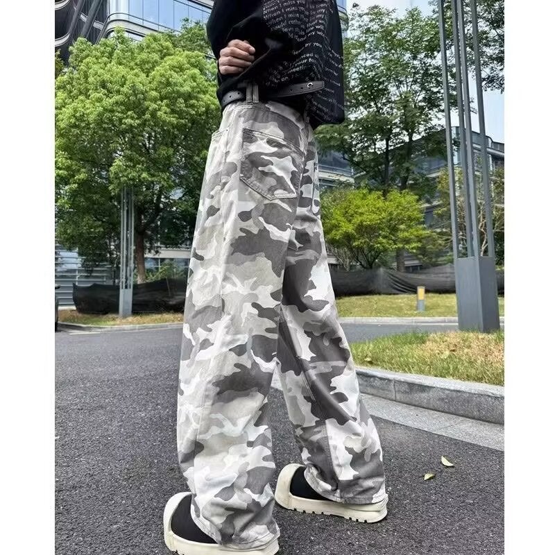 Unisex Classic Denim Jeans Loose Fit Daily Outdoor Wear - Image 4
