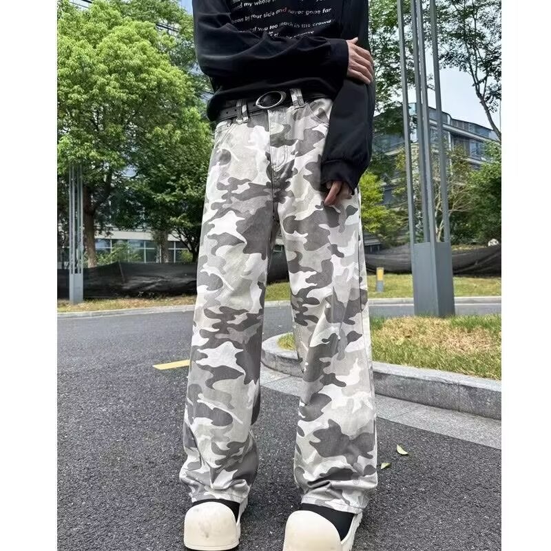 Unisex Classic Denim Jeans Loose Fit Daily Outdoor Wear - Image 2