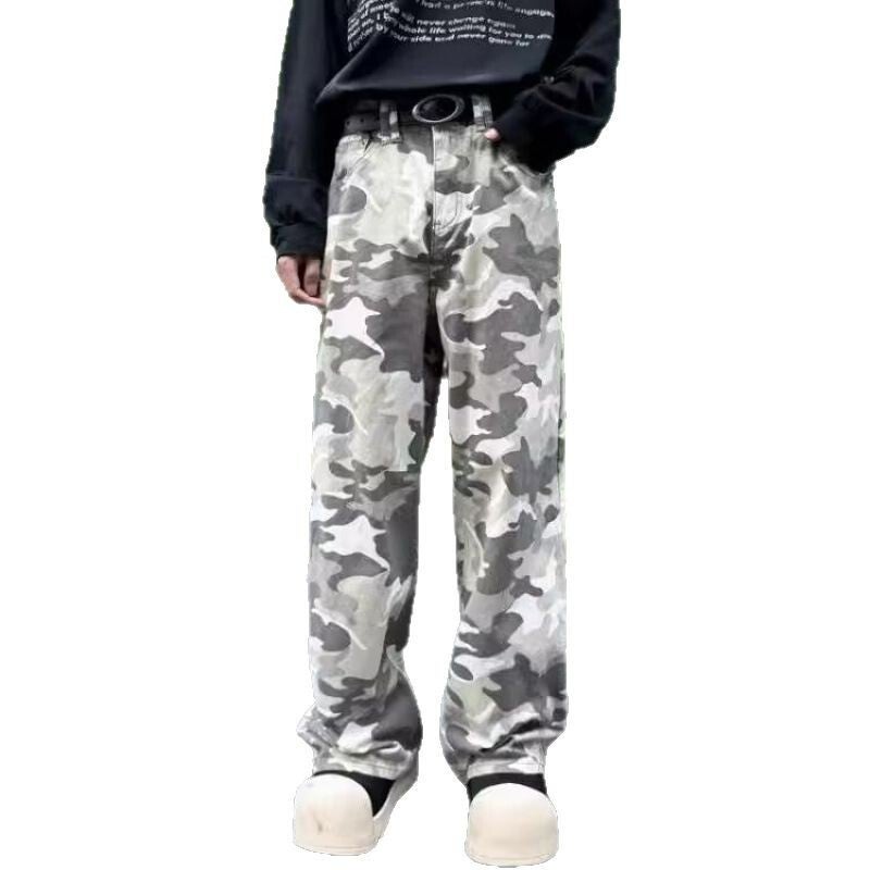 Unisex Classic Denim Jeans Loose Fit Daily Outdoor Wear - Image 5