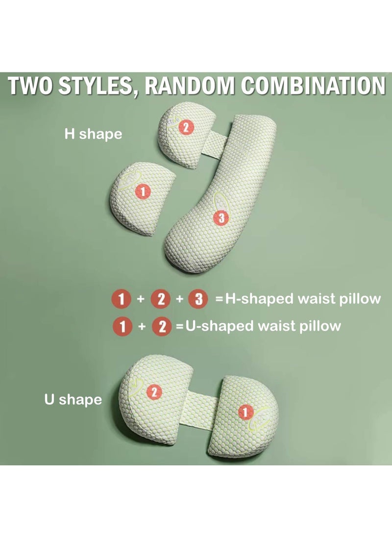 Rock Pow Pregnancy Pillow, Maternity Pillow for Pregnant Women, Soft Maternity Pillow with Detachable & Adjustable Pillow Cover, HIPS Legs  - Image 2