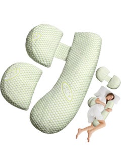 Rock Pow Pregnancy Pillow, Maternity Pillow for Pregnant Women, Soft Maternity Pillow with Detachable & Adjustable Pillow Cover, HIPS Legs  - Image 1