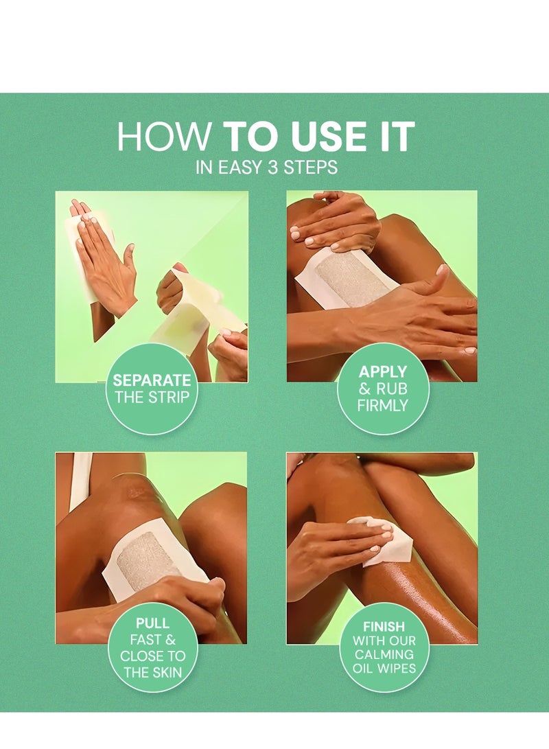 إنجوي شرائح شمعية بالأوزالين لإزالة الشعر - مناسبة لجميع أنواع البشرة - 41 شريحة - Image 5