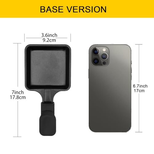 Kosmosta HONNE Non-Stick Coated Mini Grill Pan Cheese Melting Accessories for Raclettes Replacement/Additional Raclette Dishes Mini Grill Pan, Square Shape(4PCs) - Image 3