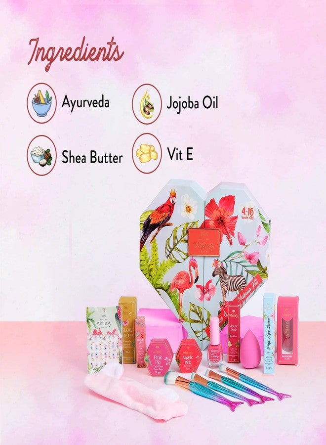 Whimsy Makeup Kit for kids, Preteen and Teen Girls | Girls safe Makeup Set | skin friendly Children Makeup Kit (Pack of 14) - Image 3
