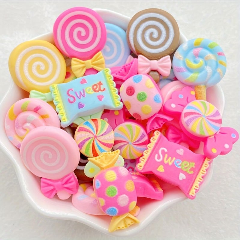 12 Piece Mixed Resin Accessories for DIY Scrapbooking Wedding Decor - Image 1