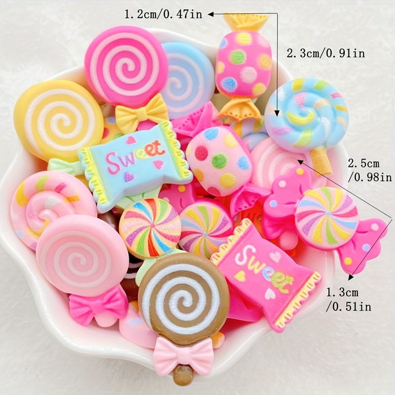 12 Piece Mixed Resin Accessories for DIY Scrapbooking Wedding Decor - Image 2