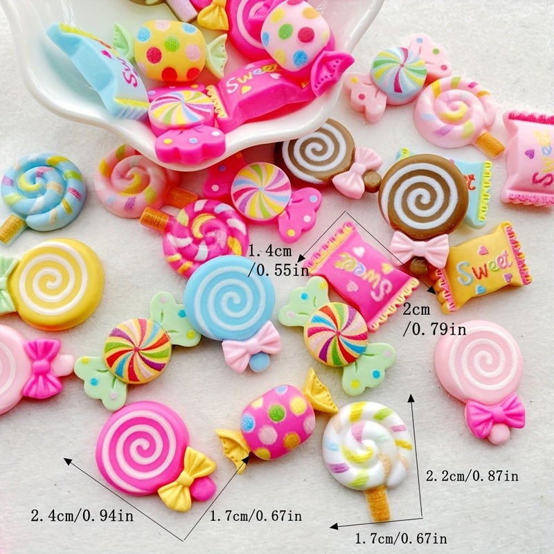 12 Piece Mixed Resin Accessories for DIY Scrapbooking Wedding Decor - Image 4