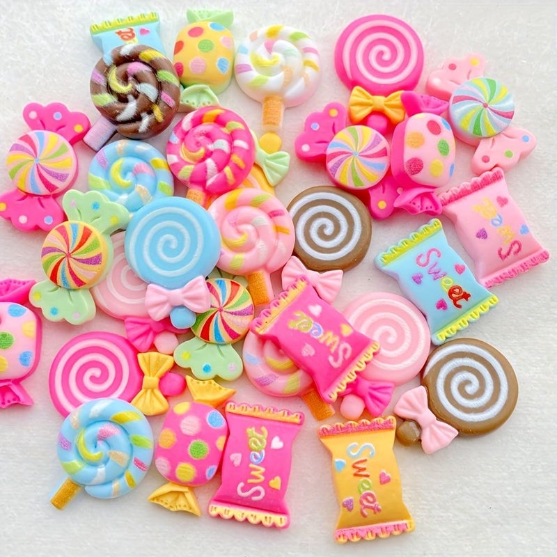 12 Piece Mixed Resin Accessories for DIY Scrapbooking Wedding Decor - Image 3