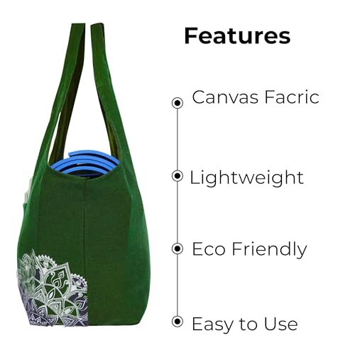 PANFIKH Large Yoga Mat Bag, Mats Carry Bag with Side Pocket, Cover for mat 6mm to 15 mm Accessories Thick Women (Olive Green) - Image 3