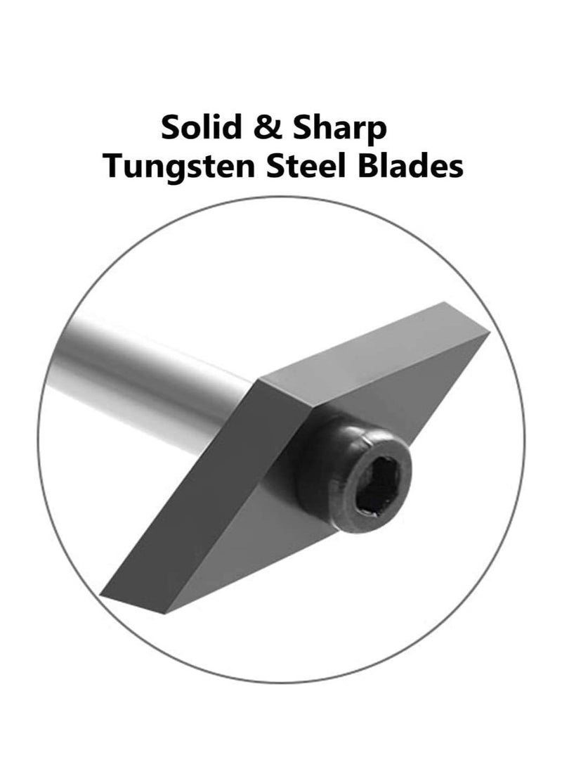 2 Pack Tile Grout Removal Tool, Caulking Removal Tool Detachable Tungsten Steel Blades Tile Joints Seams Scraper Corners Grout Caulking Cleaner Remover Tile Removal Tool for Tile - Image 2