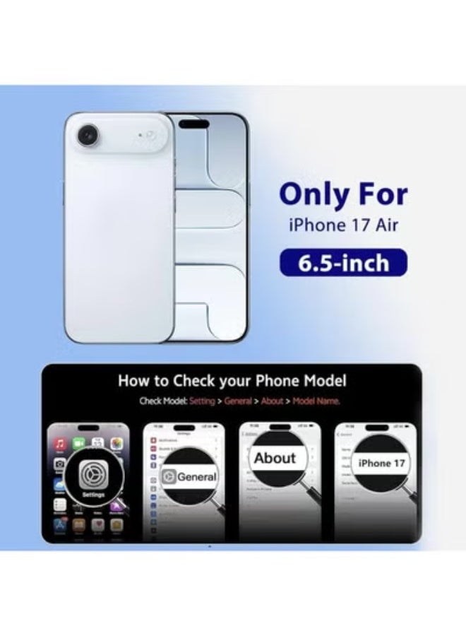 TIGER iPhone 17 Air Case – Clear TPU Shockproof Bumper Cover with Anti-Yellowing & Scratch-Resistant Design, Slim Transparent Back Case with Enhanced Grip, Wireless Charging Compatible Protective Case for iPhone 17, Lightweight & Durable Fit - Image 4