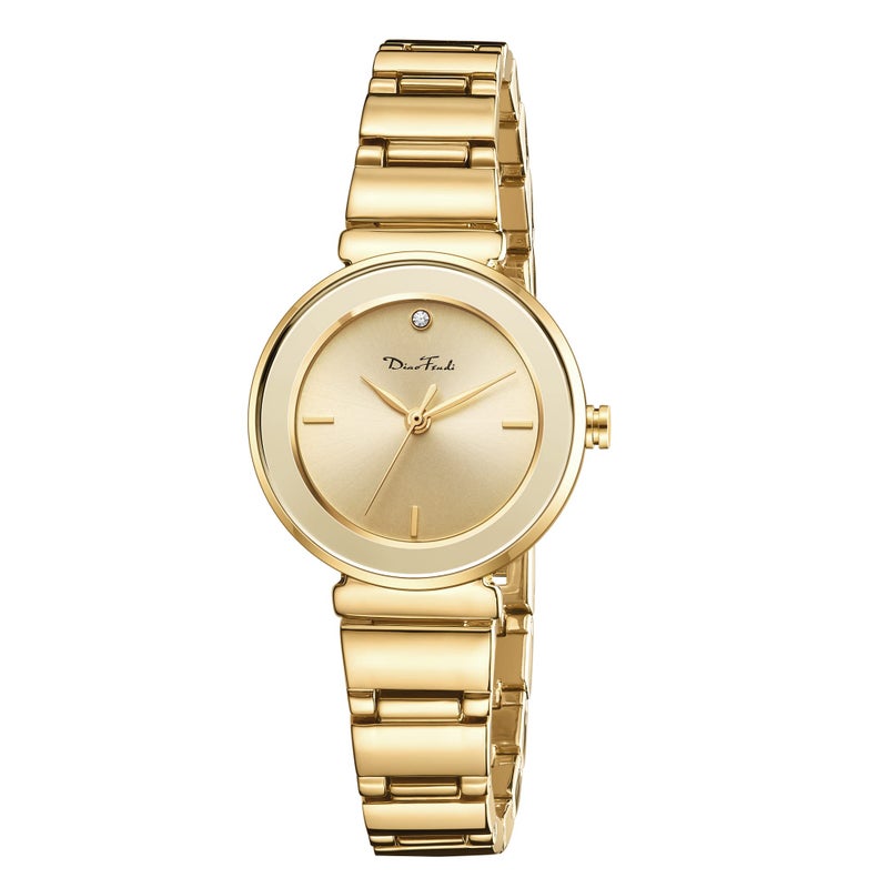 Diaofendi Gold Bracelet Watches for Women Vintage Ladies Quartz Wrist Watches Stainless Steel Band Womens Gold Watch Luxury Tools Included (Suit-Gold) - Image 1