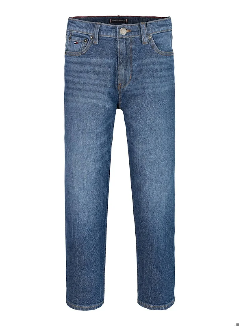 TOMMY HILFIGER Boys' Relaxed Jeans - Cotton, Blue