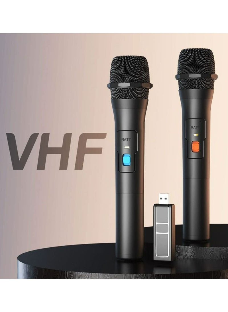 Generic - Wireless Microphone, Universal Handheld Karaoke Mic Speaker, Over 110 DB Outdoor Indoor Cordless Microphone System with USB Receiver for Singing, Karaoke, Speech, Wedding, Church - Image 1