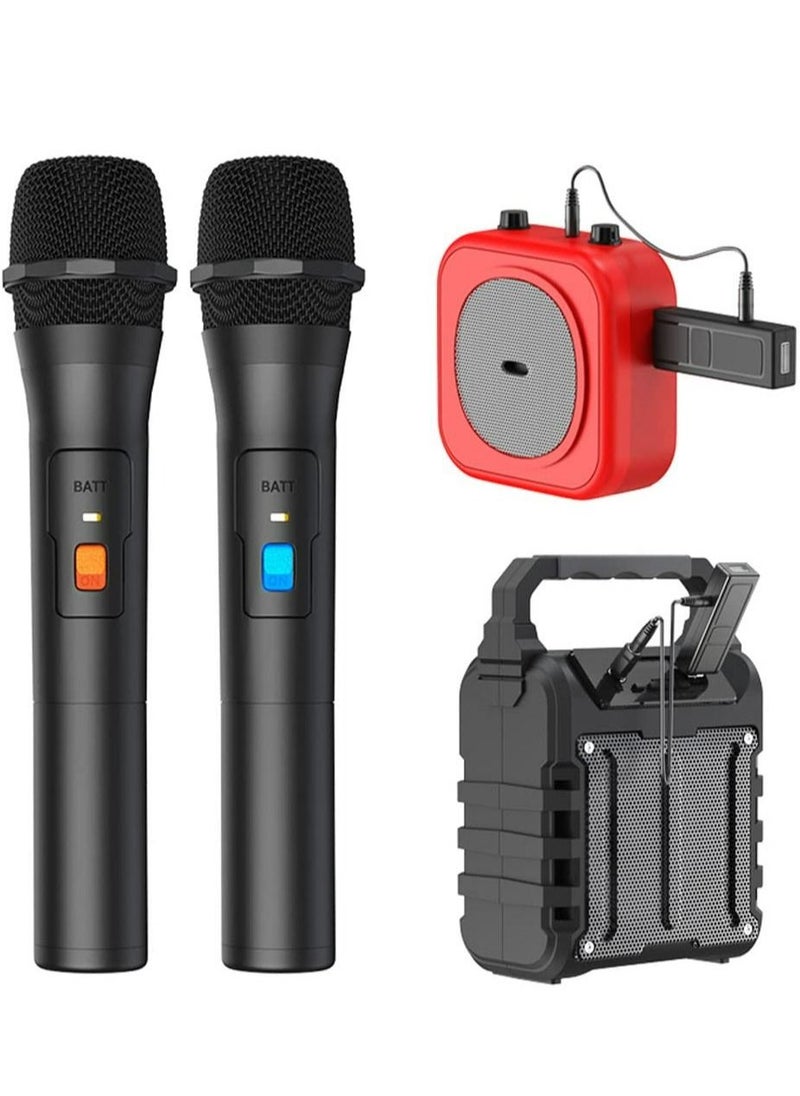 Generic - Wireless Microphone, Universal Handheld Karaoke Mic Speaker, Over 110 DB Outdoor Indoor Cordless Microphone System with USB Receiver for Singing, Karaoke, Speech, Wedding, Church - Image 1