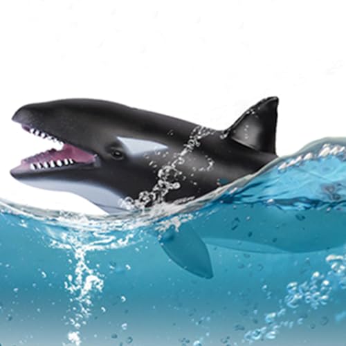 LOVNBHELP Simulated Orca Whale Toy Ocean Big Animal Toys for Kids 16 Inch Large Size Sea Marine Animal Action Figures Soft Filled Rubber Sea Educational ToysKiller Whale - Image 5