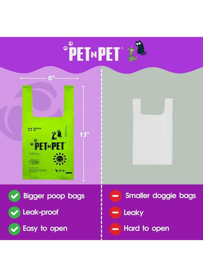 بت آن بت أكياس فضلات الكلاب برائحة اللافندر من Pet N Pet، 200 كيس، بمقابض ربط، مصنوعة من 38% نباتات و62% بولي إيثيلين، أكياس براز سميكة جدًا للكلاب، أكياس نفايات الحيوانات الأليفة - Image 2