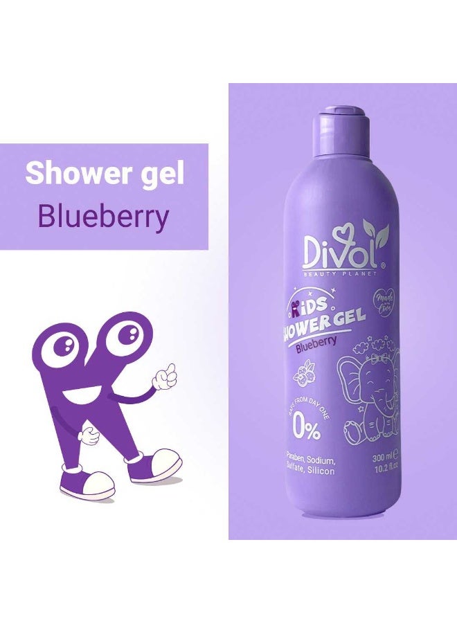 Divol Kids Shower Gel Blueberry 300ml - Image 2