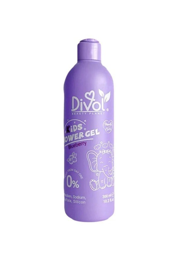Divol Kids Shower Gel Blueberry 300ml - Image 1