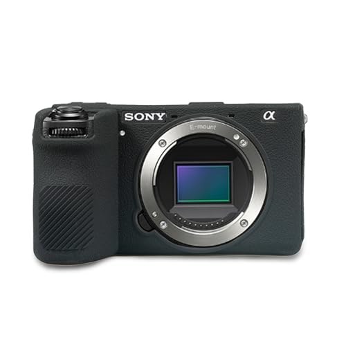 STSEETOP Camera Case for Sony A6700 Protective Silicone DSLR Skin Cover Detachable Cage Shockproof Dustproof Black - Image 1