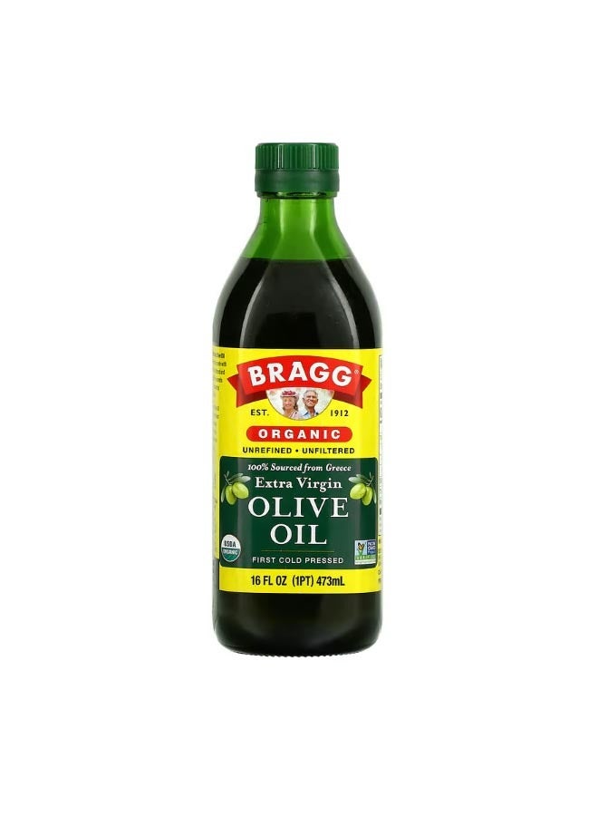 Bragg Organic Extra Virgin Olive Oil 16 fl oz 473 ml - Image 1