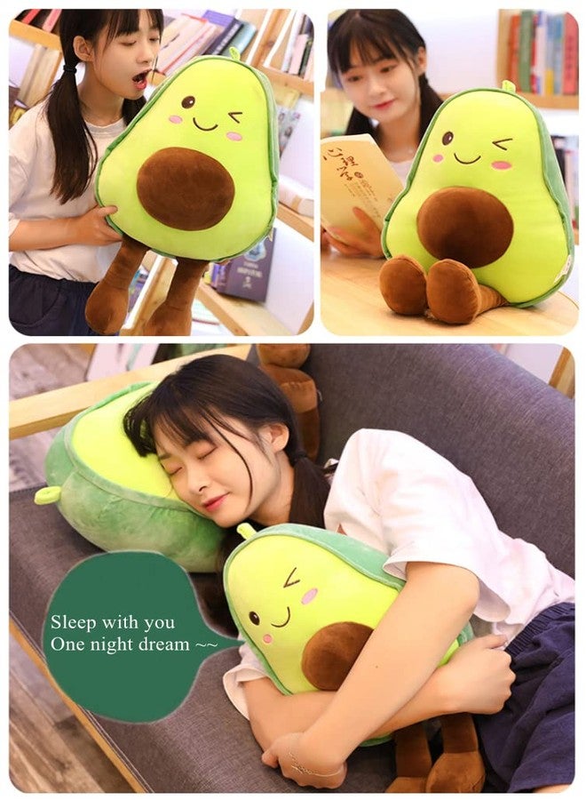 NatureMan 16.5 inch Avocado Plush Toy Pillow Gift, Lovely Fruit Plush Toy Doll, Suitable for Children, Girls, Boys and Holiday Gifts - Image 3