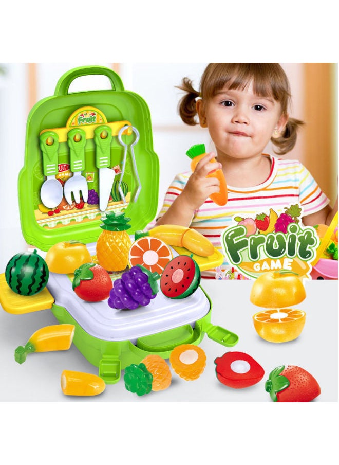 Generic - Playhouse Toolbox Science And Education Toy Suitcase Boys And Girls Simulation Playhouse Maintenance Backpack Case-Color:Tableware Store Ben Shake Box Packaging - Image 1