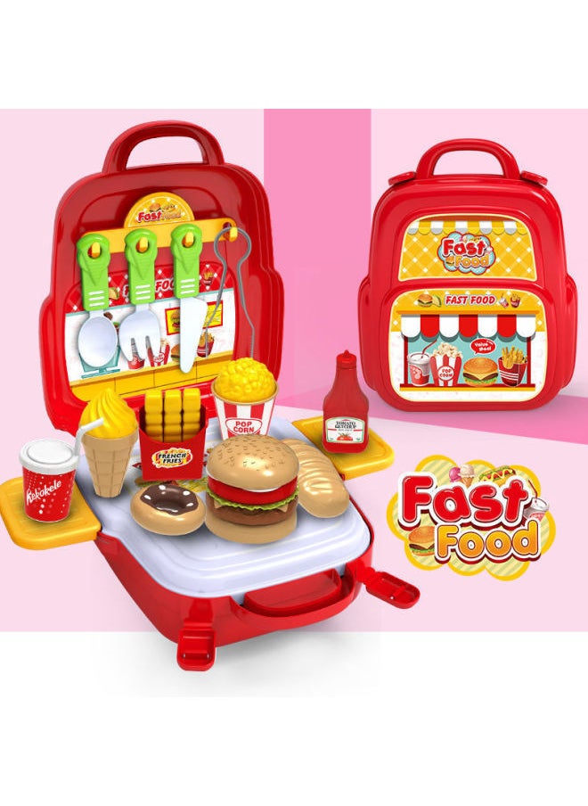 Generic - Playhouse Toolbox Science And Education Toy Suitcase Boys And Girls Simulation Playhouse Maintenance Backpack Case-Color:Tableware Store Ben Shake Box Packaging - Image 1