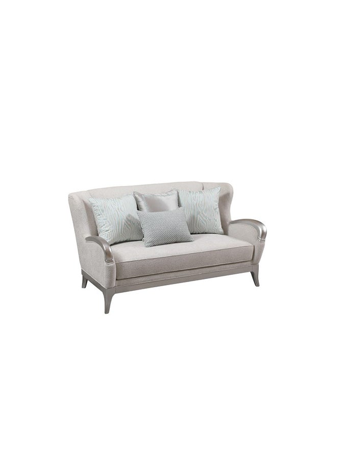 DANUBE HOME Busselton 2 Seater Fabric Sofa I Modern Design Two Seat Sofas I Comfortable Living Room Furniture L 180 x W 91 x H 99 cm Grey  - Image 1