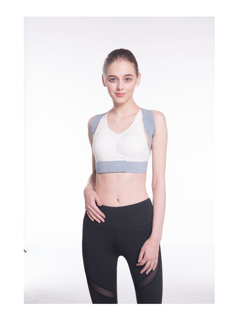 Back Support Belt Posture Corrector Adjustable Upper Back Brace Supports and Straightens the Spine to Relieve Shoulder Neck and Back Pain Size L - Image 5