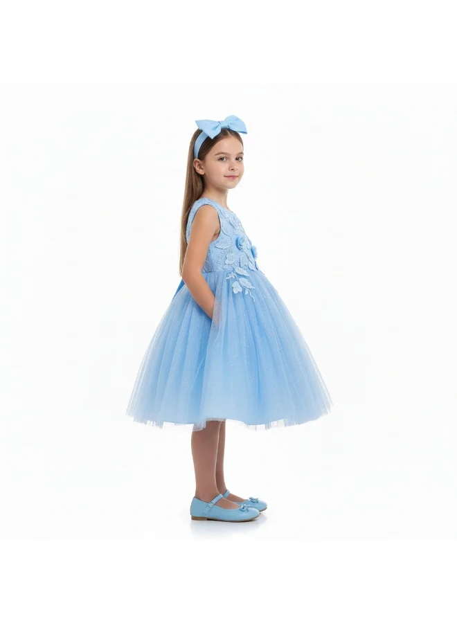 Bidani  Angel Blue Petal Frock for Women | Best Price UAE
